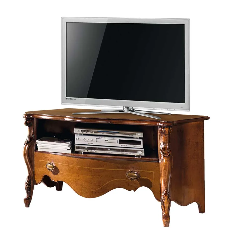 Pharao24 TV Lowboard Savolina> Massivholz Tv Möbel|Fernsehtische