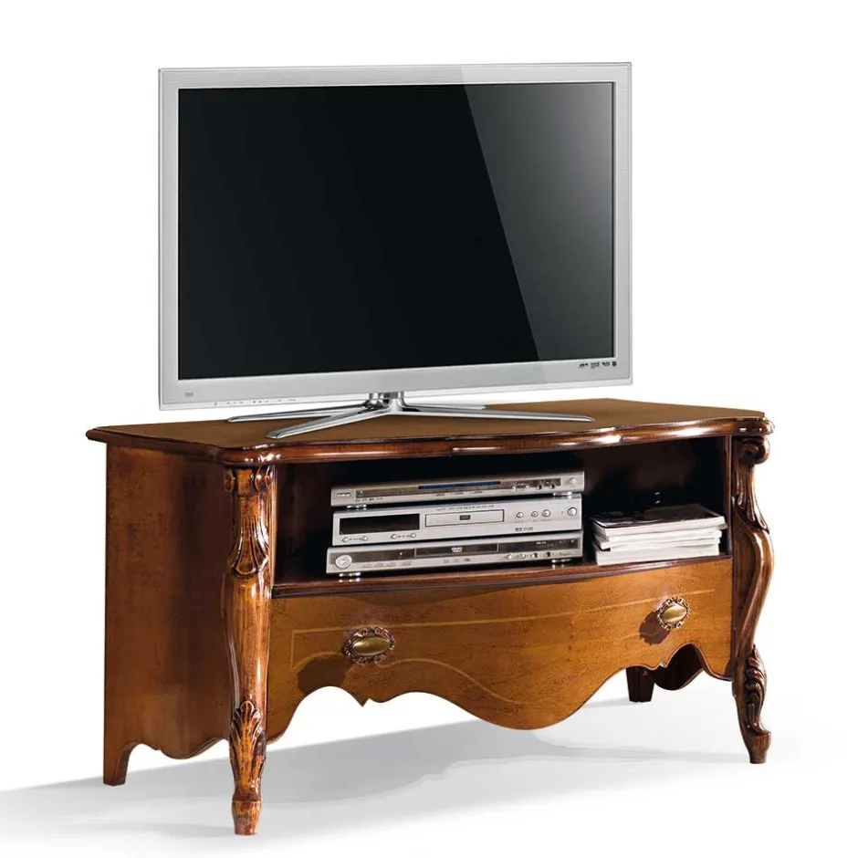 Pharao24 TV Lowboard Savolina> Massivholz Tv Möbel|Fernsehtische