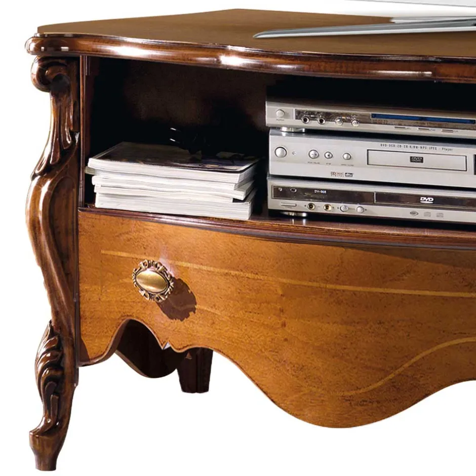 Pharao24 TV Lowboard Savolina> Massivholz Tv Möbel|Fernsehtische