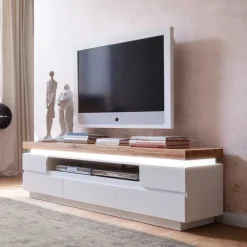 Massivholz Tv Möbel|Fernsehkommoden*Pharao24 TV Lowboard Uminia