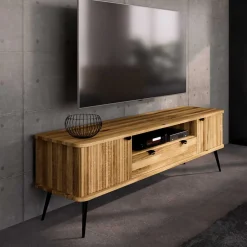 Massivholz Tv Möbel*Pharao24 TV Unterschrank Clantica