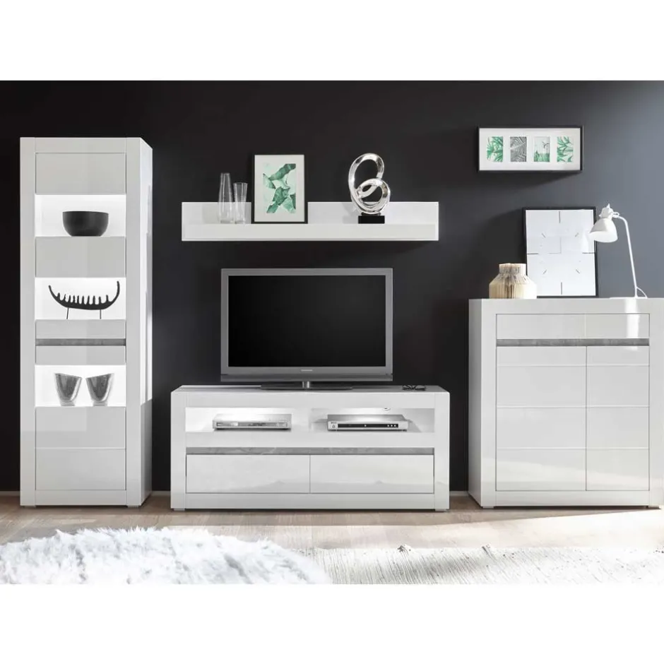 Pharao24 TV Wand Novinza> Moderne Wohnwände|Wohnwand 300 Cm