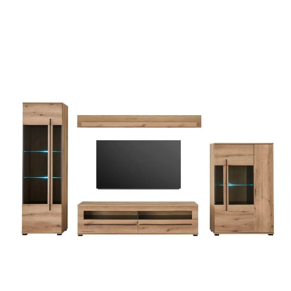 Pharao24 TV Wohnwand Cemutra> Moderne Wohnwände|Wohnwand 350 Cm