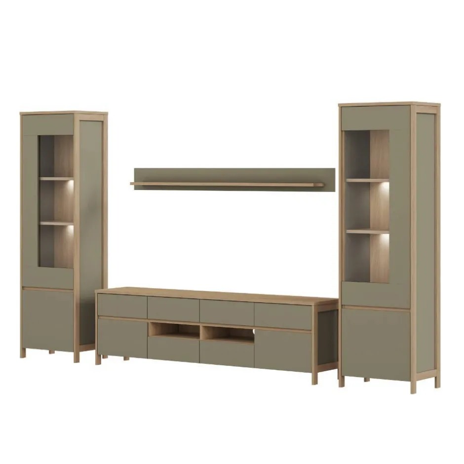 Wohnwand 300 Cm*Pharao24 TV Wohnwand Fine