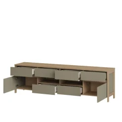 Wohnwand 300 Cm*Pharao24 TV Wohnwand Fine