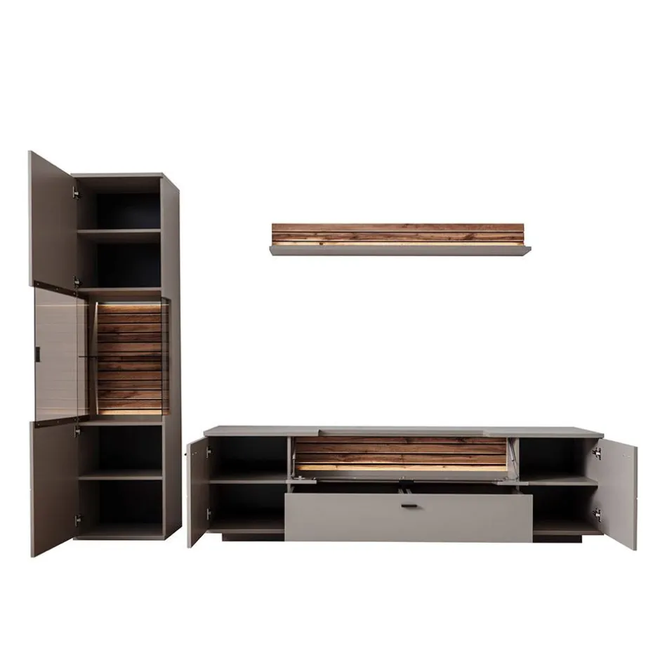 Wohnzimmerschrank|Wohnwand 250 Cm*Pharao24 TV Wohnwand Gerrit