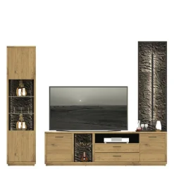 Pharao24 TV Wohnwand Ostoro> Moderne Wohnwände|Massivholz Wohnwände