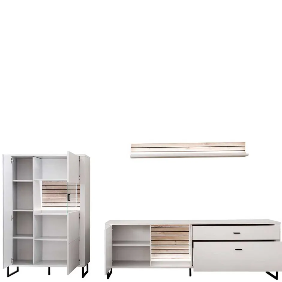 Pharao24 TV Wohnwand Polar> Moderne Wohnwände|Wohnwand 300 Cm