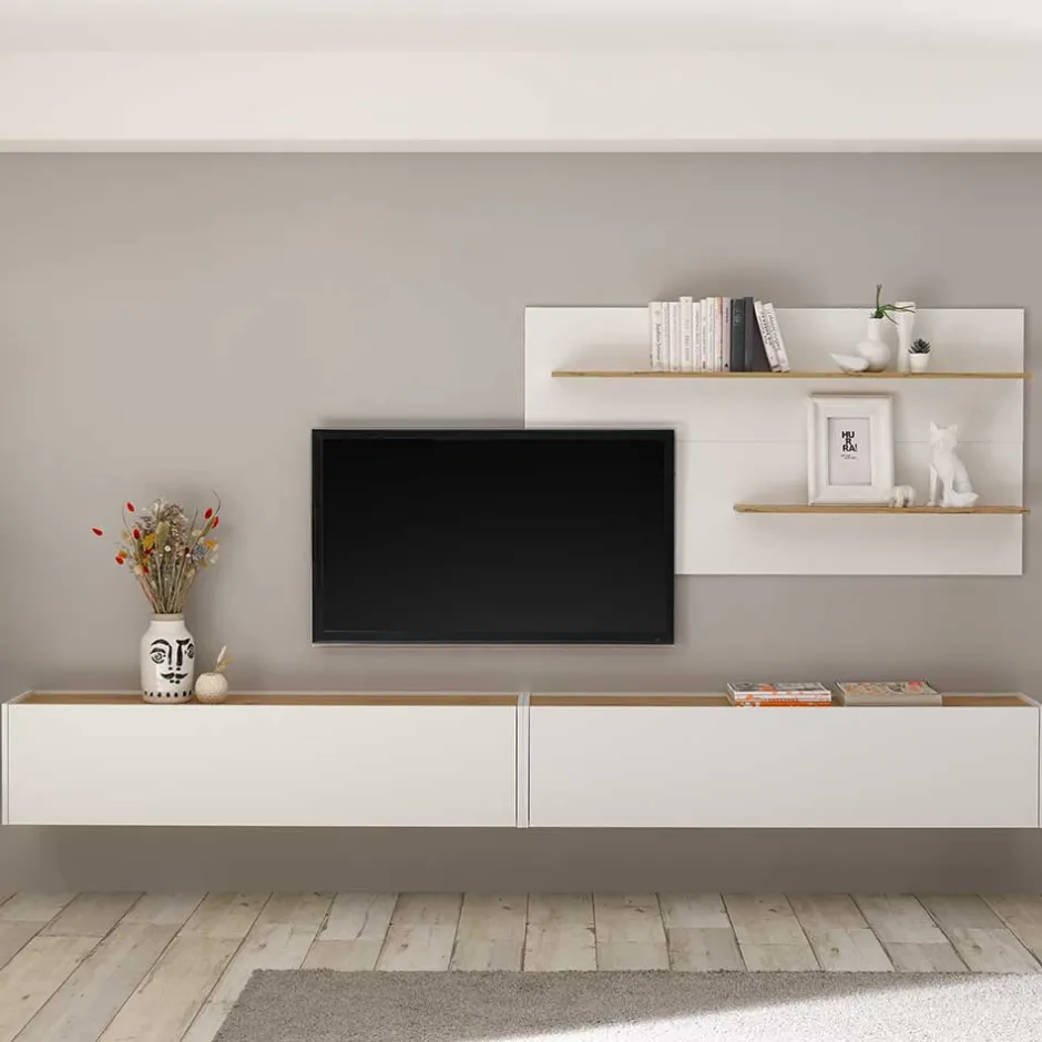 Pharao24 TV Wohnwand Rascian> Moderne Wohnwände|Wohnwand 300 Cm