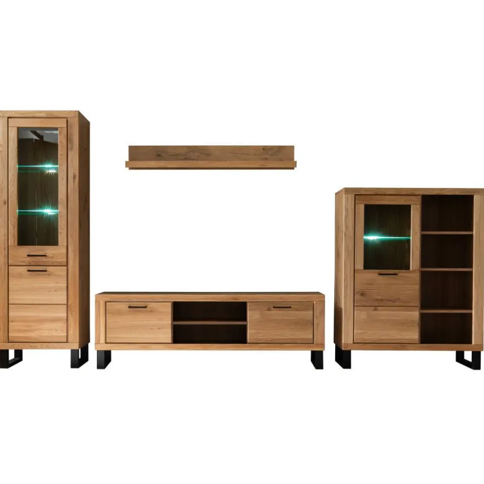 Pharao24 TV Wohnwand Suzana> Wohnwand 350 Cm