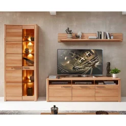 Moderne Wohnwände|Massivholz Wohnwände*Pharao24 TV Wohnwand teilmassiv Dressed