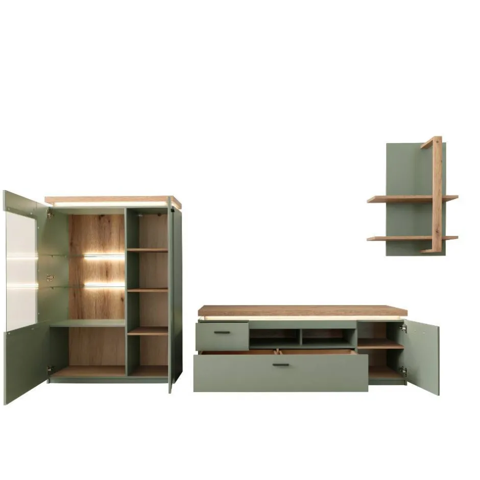 Pharao24 TV Wohnwand Tristan> Moderne Wohnwände|Wohnwand 300 Cm