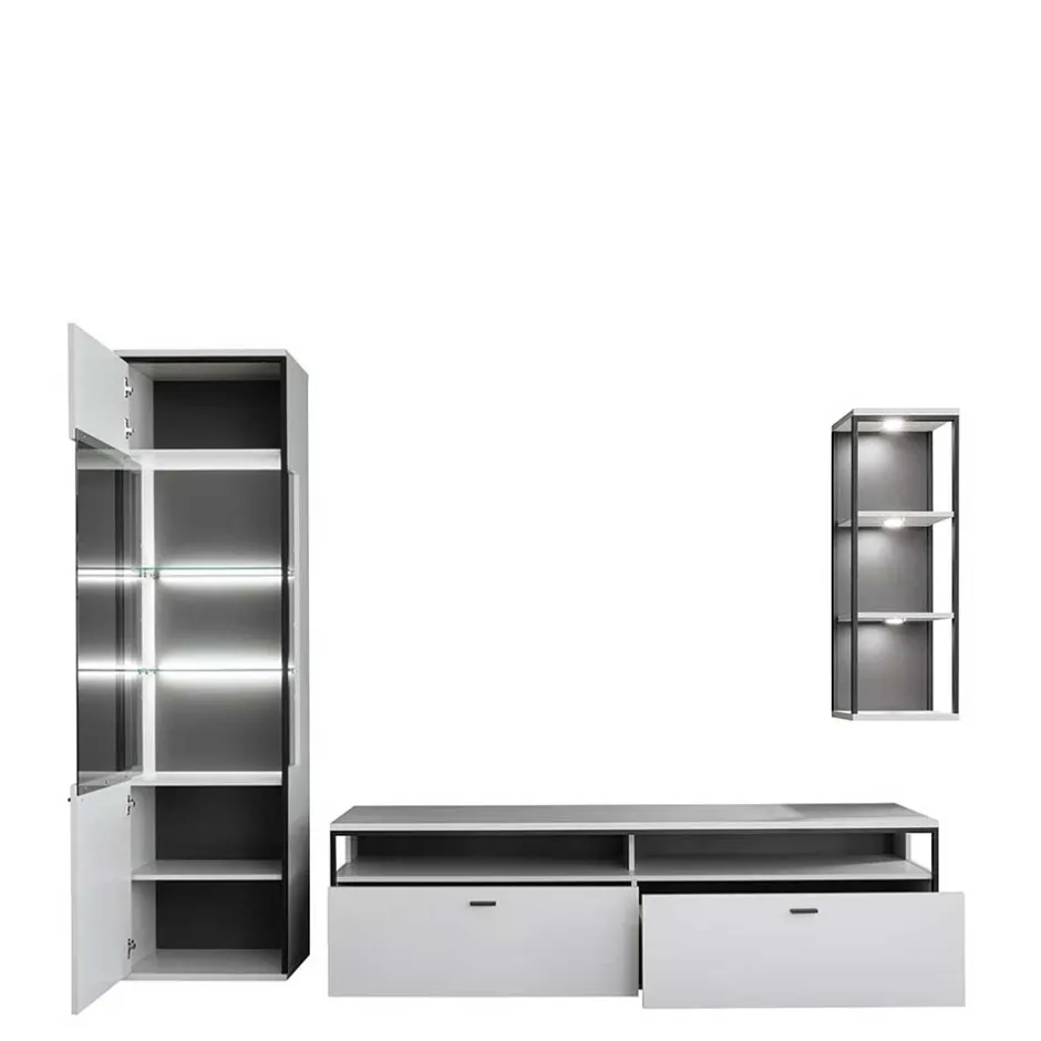 Wohnwand 250 Cm|Moderne Wohnwände*Pharao24 TV Wohnwand Ukai