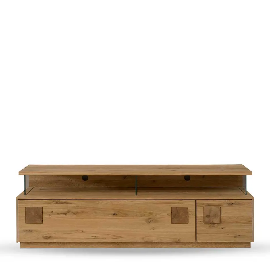 Moderne Wohnwände|Massivholz Wohnwände*Pharao24 TV Wohnwand Wildeiche Onitos