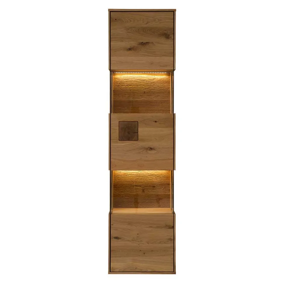 Moderne Wohnwände|Massivholz Wohnwände*Pharao24 TV Wohnwand Wildeiche Onitos