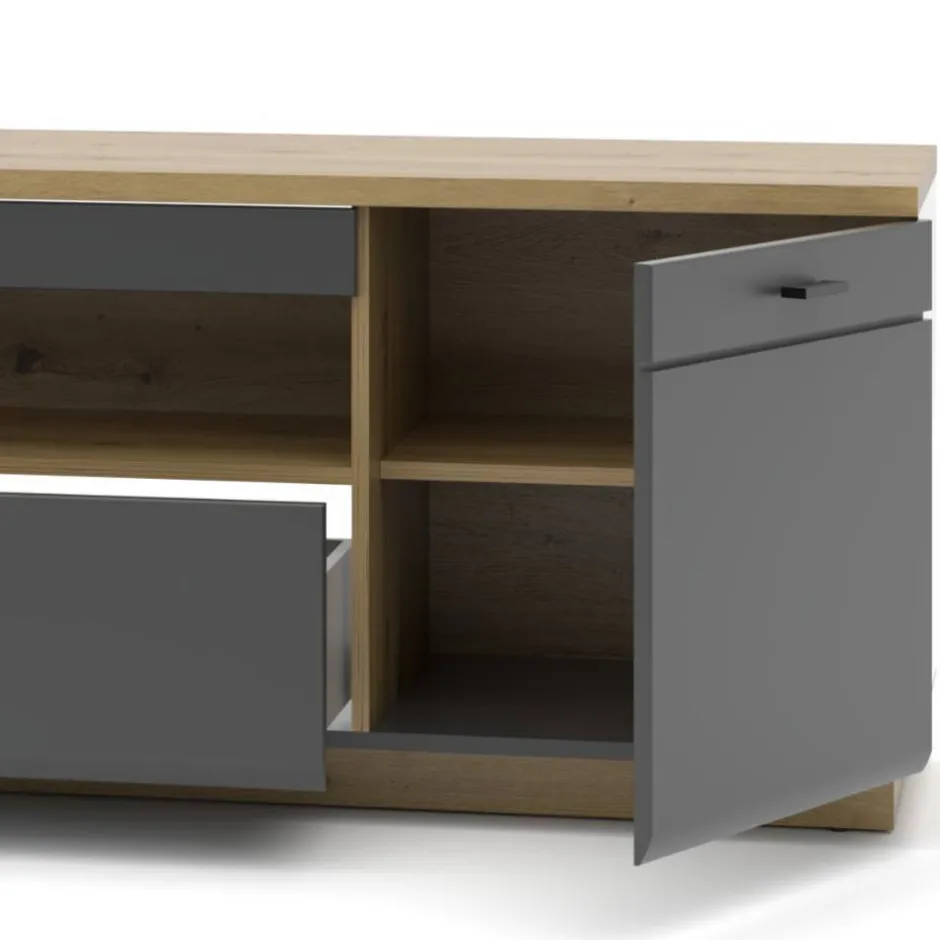 Moderne Wohnwände|Wohnwand 250 Cm*Pharao24 TV Wohnwand Yarisis