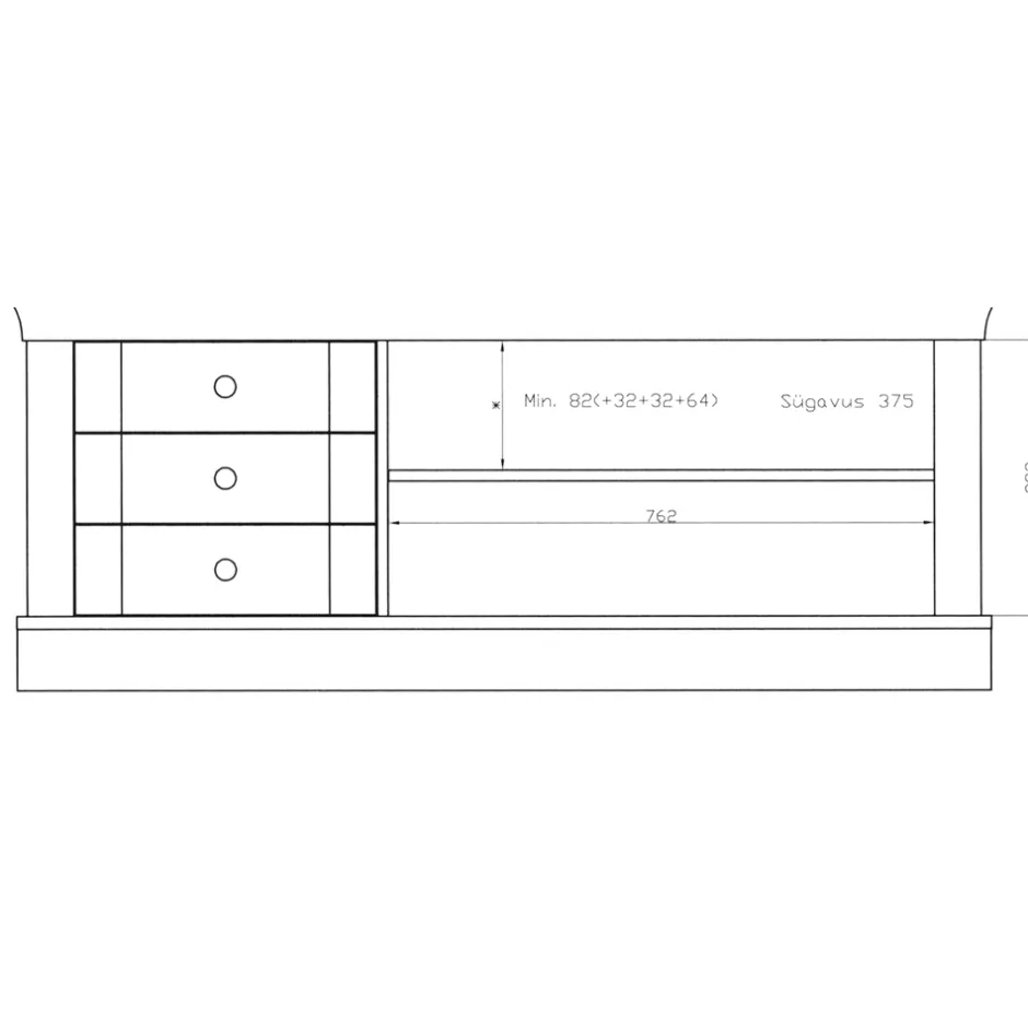 Pharao24 TV-Lowboard Constanta> Fernsehtische|Lowboards