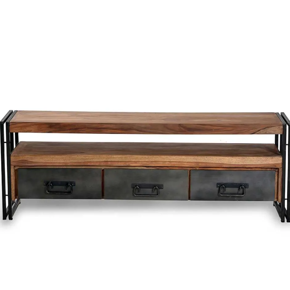 Pharao24 TV-Lowboard India> Fernsehtische|Massivholz Tv Möbel
