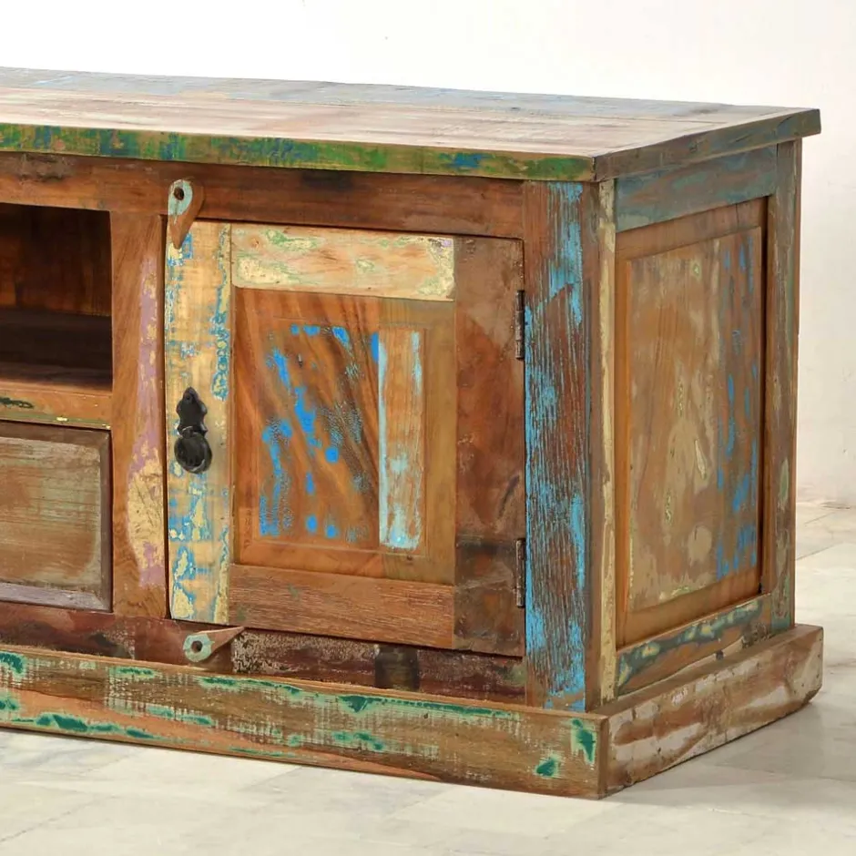 Fernsehtische|Massivholz Tv Möbel*Pharao24 TV-Lowboard Woodstock