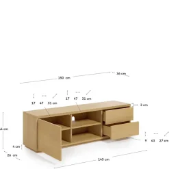 Fernsehkommoden*Pharao24 Unterschrank Fernseher Magies