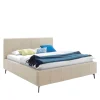 Pharao24 Velours Polsterbett Beige Sonna> Doppelbetten|Funktionsbetten