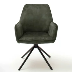 Pharao24 Velours Polsterstühle Ocnano> Armlehnstühle