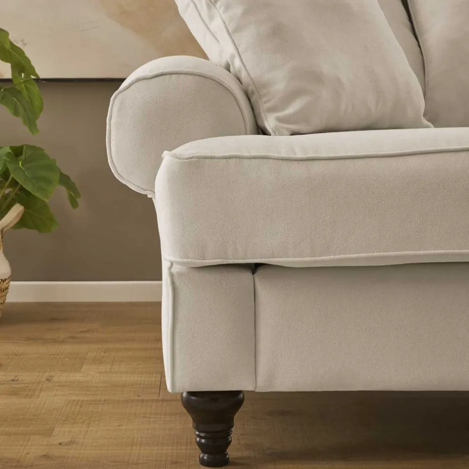 Polstermöbel|Wohnzimmercouch*Pharao24 Vintage Look Sofa Mallorca