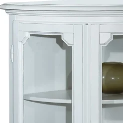 Wohnzimmerschrank|Stauraumvitrinen*Pharao24 Vintage Stil Eckvitrine Giralva