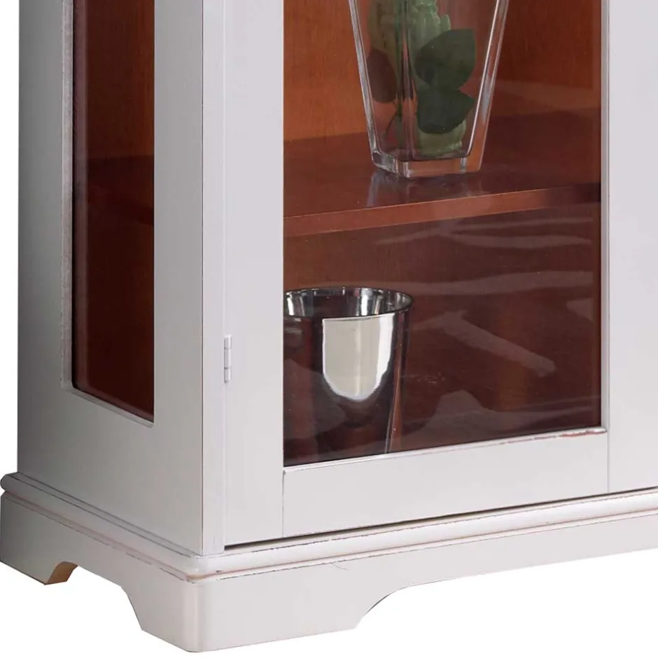 Pharao24 Vintage Vitrinenschrank Giralva> Wohnzimmerschrank|Massivholz Schränke