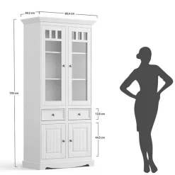 Vitrinenschrank|Stauraumvitrinen*Pharao24 Vitrine Asendra