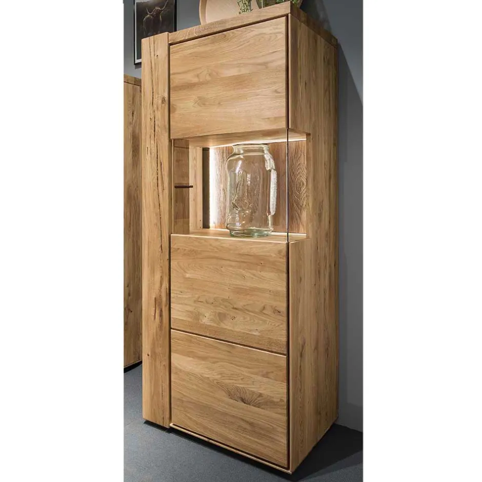 Wohnzimmerschrank|Massivholz Schränke*Pharao24 Vitrine Kaladria