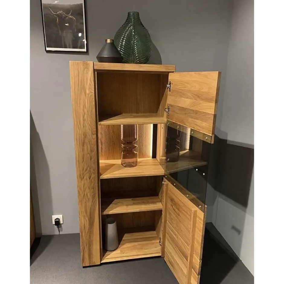 Wohnzimmerschrank|Massivholz Schränke*Pharao24 Vitrine Kaladria