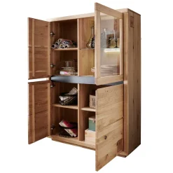 Massivholzmöbel|Wohnzimmerkommoden*Pharao24 Vitrine Shailina
