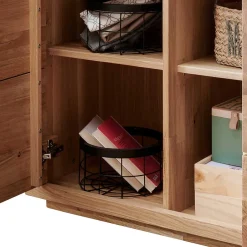 Massivholzmöbel|Wohnzimmerkommoden*Pharao24 Vitrine Shailina