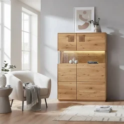 Vitrinenschrank|Highboards*Pharao24 Vitrinen Highboard Onitos