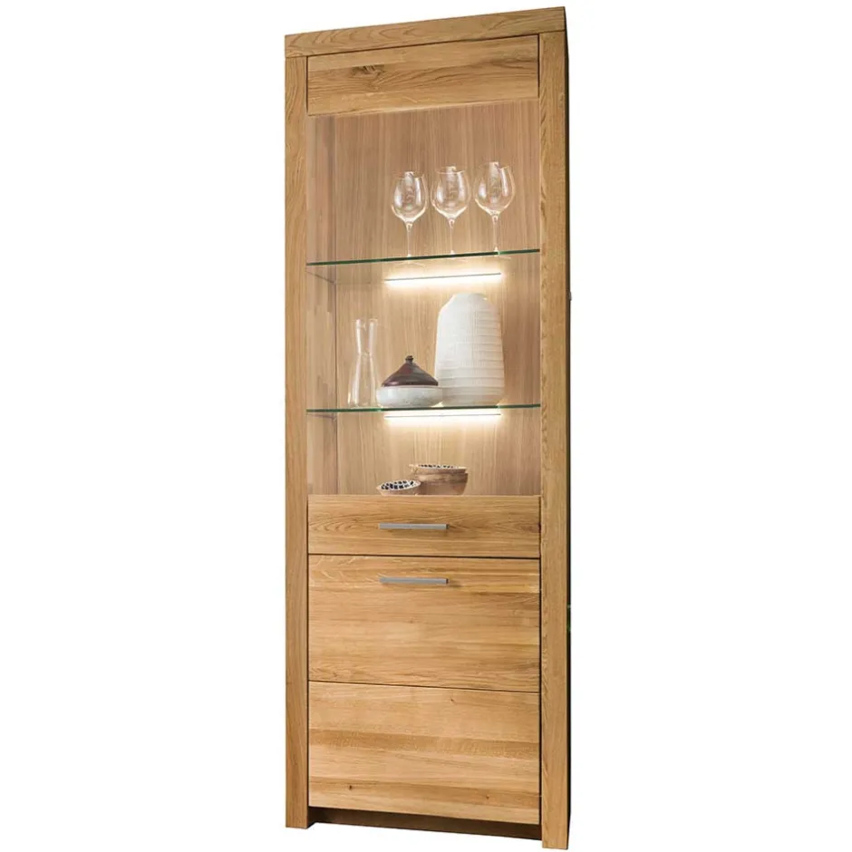 Massivholzmöbel|Wohnzimmerschrank*Pharao24 Vitrinenschrank Divrina