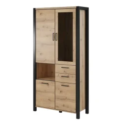 Wohnzimmerschrank|Vitrinenschrank*Pharao24 Vitrinenschrank Foxxy