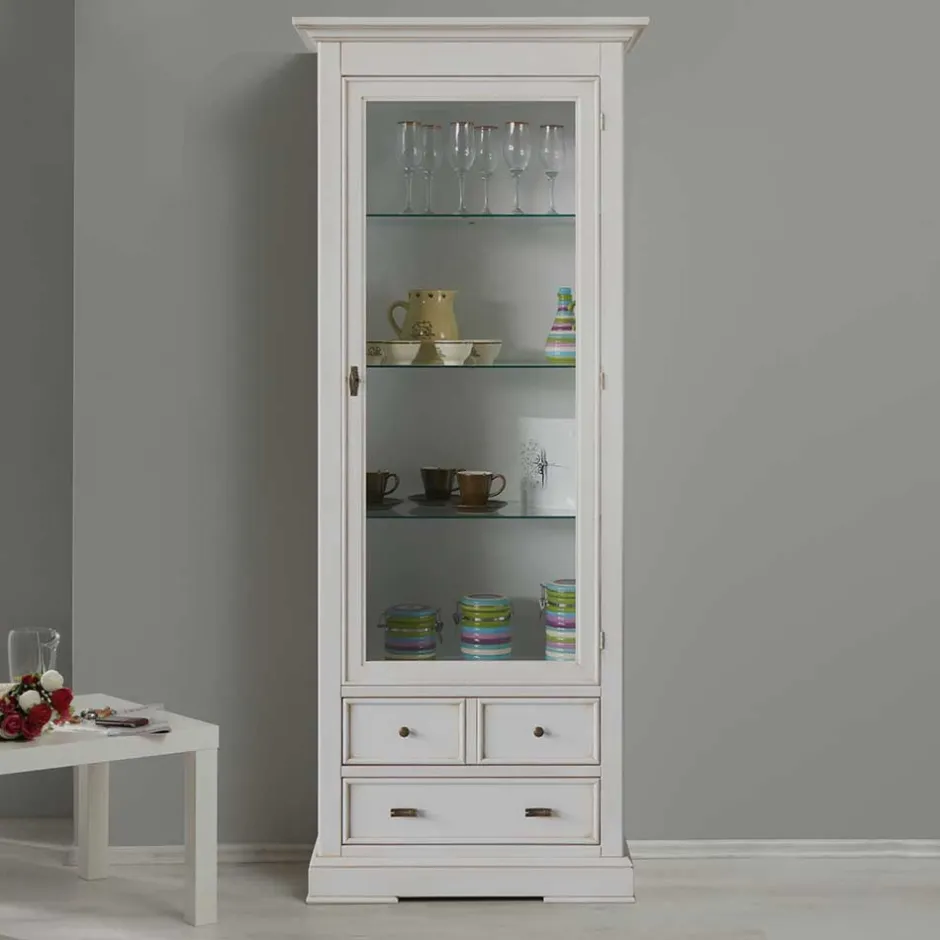 Pharao24 Vitrinenschrank Gannice> Stauraumvitrinen