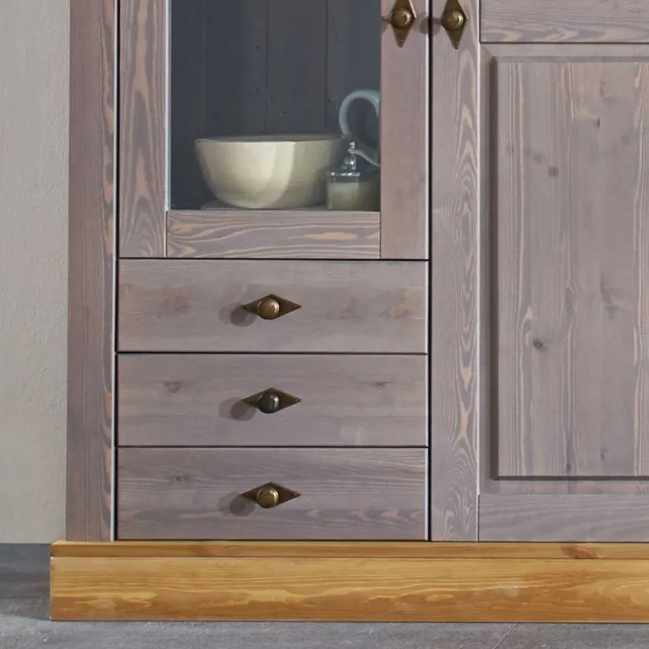 Pharao24 Vitrinenschrank Mangali> Vitrinenschrank|Wohnzimmervitrinen