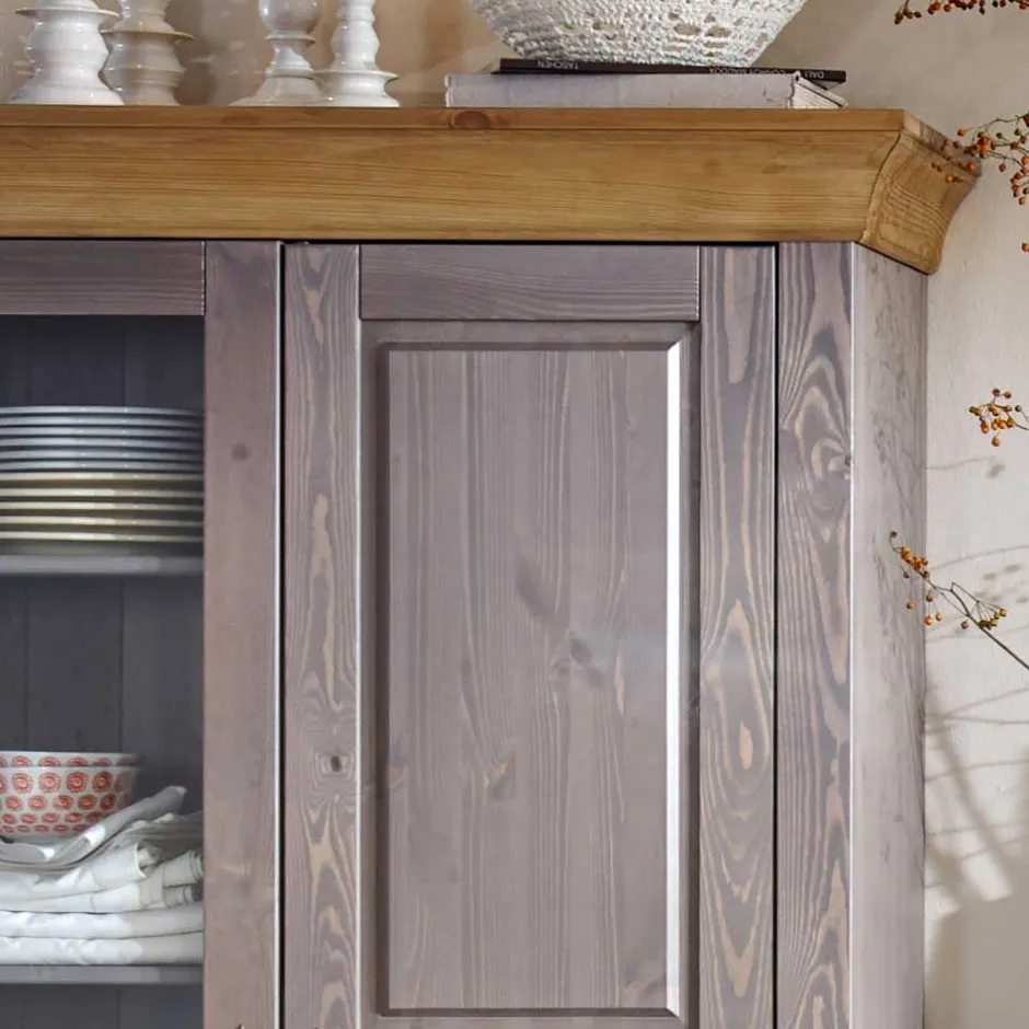 Pharao24 Vitrinenschrank Mangali> Vitrinenschrank|Wohnzimmervitrinen