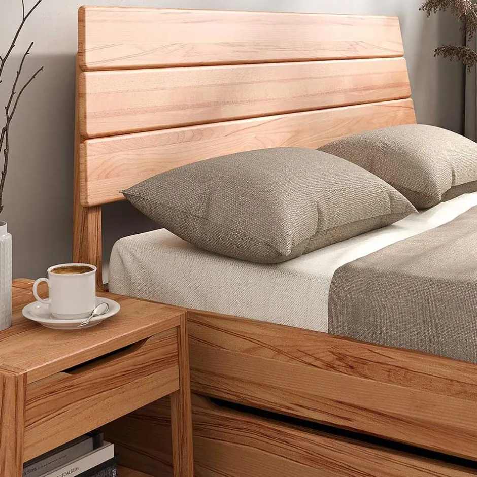 Pharao24 Vollholzbett Korres> Funktionsbetten|Schubkastenbetten