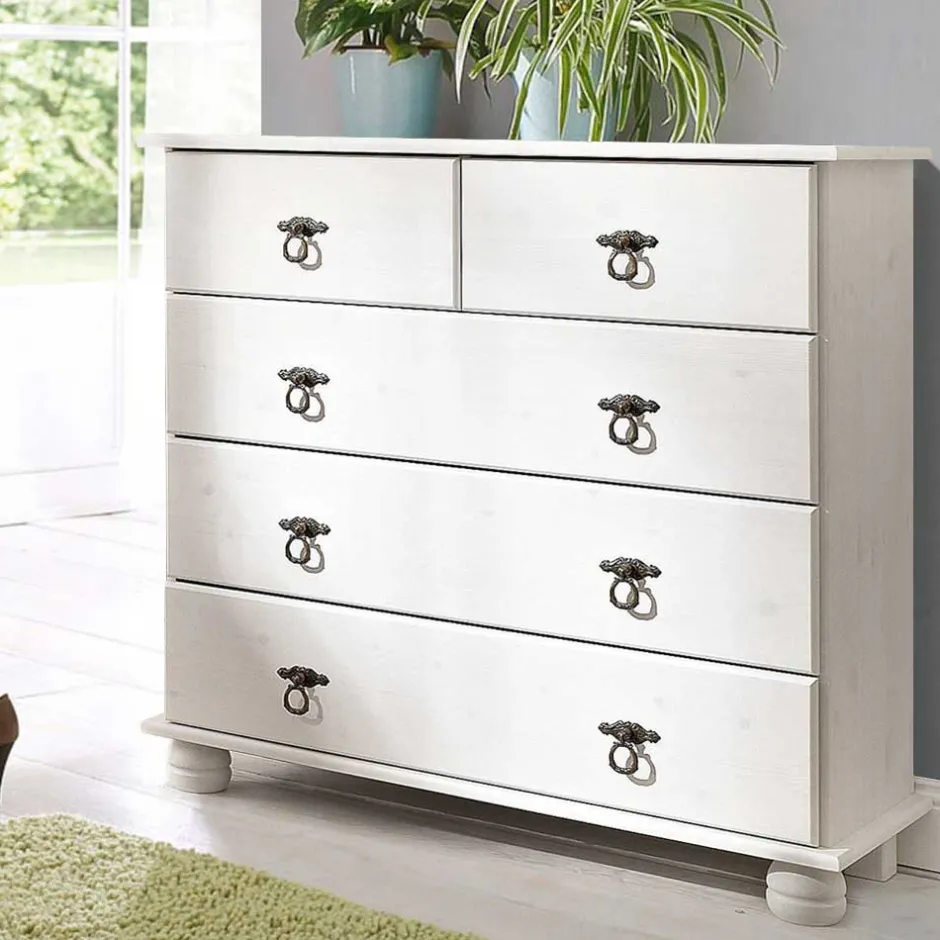 Küchenkommode|Massivholz Kommoden*Pharao24 Vollholzkommode Agusdo