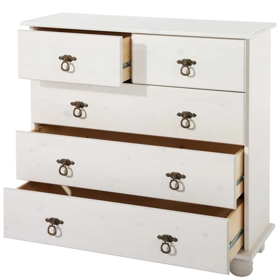 Küchenkommode|Massivholz Kommoden*Pharao24 Vollholzkommode Agusdo