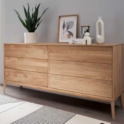 Massivholzmöbel|Küchenkommode*Pharao24 Vollholzkommode Belafoma