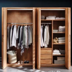 Massivholz Schränke|Kleiderschränke*Pharao24 Vollholzschrank Verunia