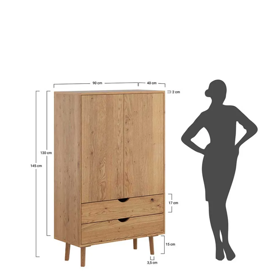 Pharao24 Waescheschrank Arora> Wäscheschrank|Kleiderschränke