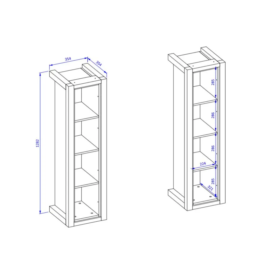 Pharao24 Wand Regal Foxxy> Hängeregale|Wohnzimmerregale