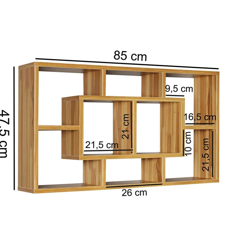 Pharao24 Wand Regal Titu> Wohnzimmerregale|Wandregale