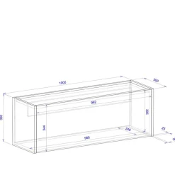 Schreibtische*Pharao24 Wand Schreibtisch Rascian