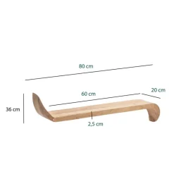 Hängeregale|Massivholzregale*Pharao24 Wandboard Ashly